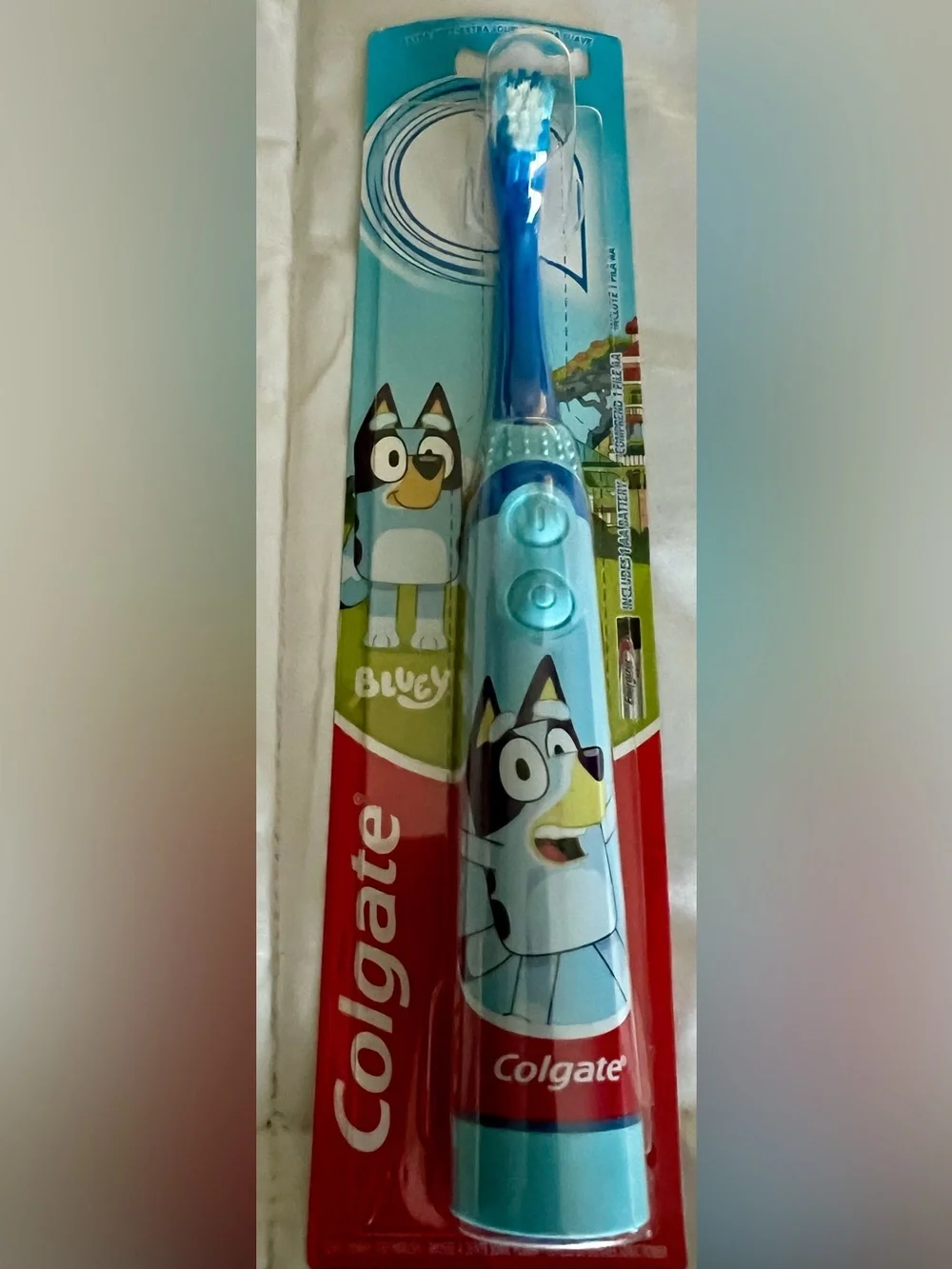 Bluey Kids Electric Toothbrush - Light Blue